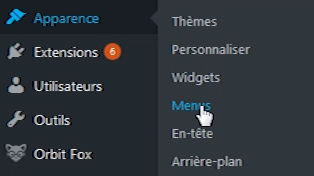 apparence-menus-wordpress