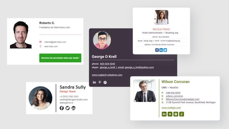 Créer signature email